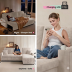 Sofá en L Sofabetten, un sofá espacioso, un sofá cómodo para dormir en las alturas y un espacio de almacenamiento adecuado para un sofá modular y un sillón en su salón de estar y en su apartamento