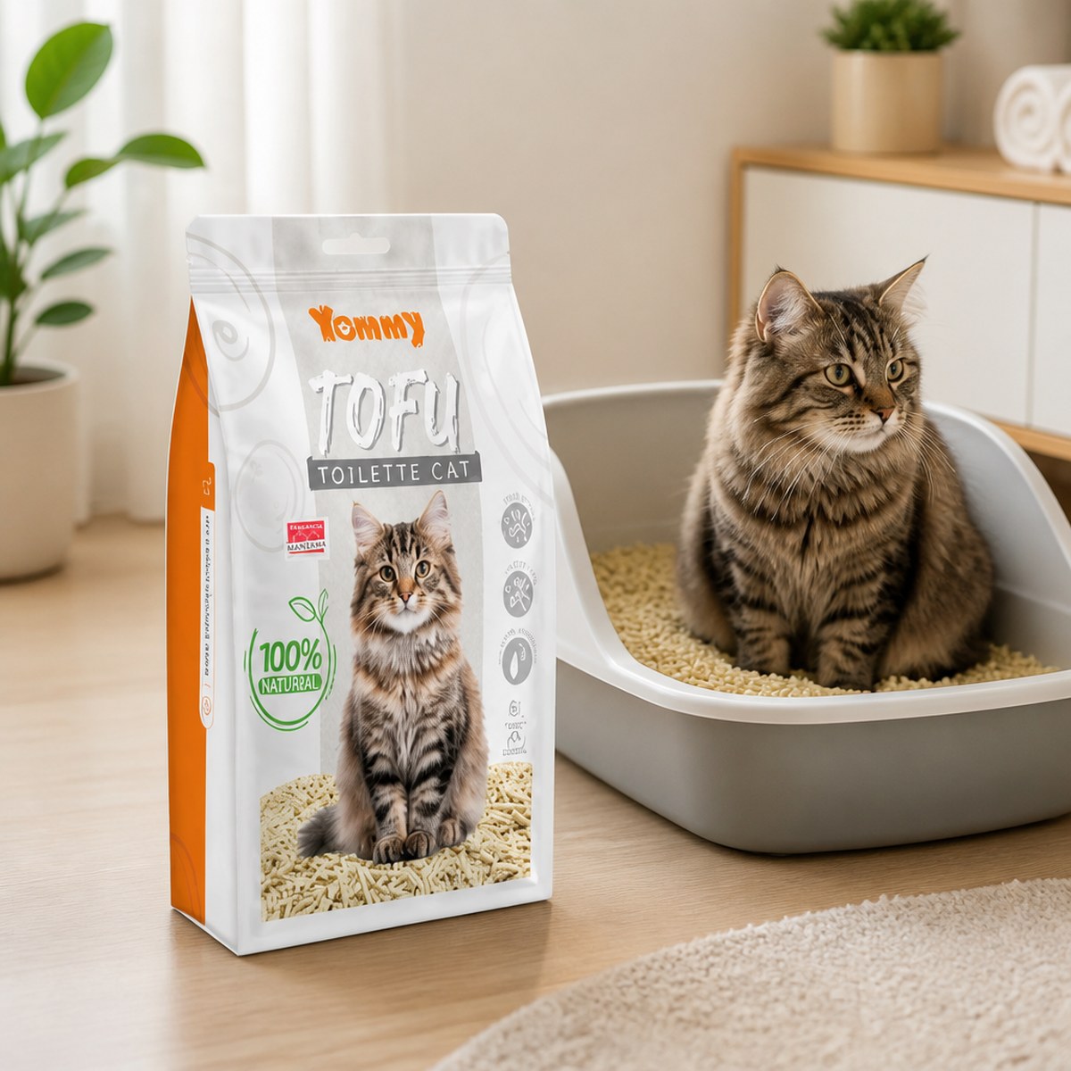 Yummy Tofu Katzenstreu, 6 l