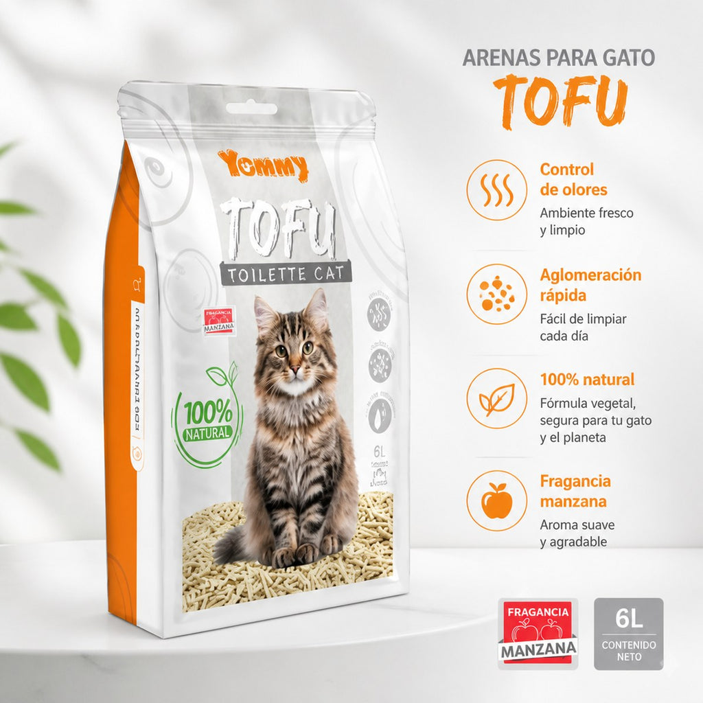 Yummy Tofu Katzenstreu, 6 l