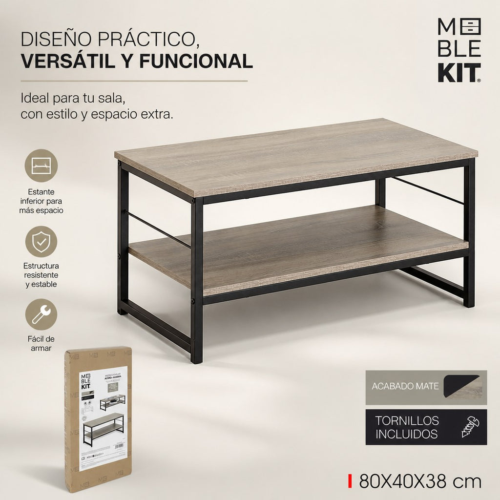 Couchtisch Industrial mit Ablage von Meble Kit