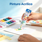 Kreatives Briefpapier-Set - Stempel, Farbe, Notizzettel und A5-Schneider