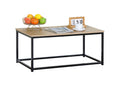 Modern Industrial Style Coffee Table with Metal Frame product images and lifestyle scenes