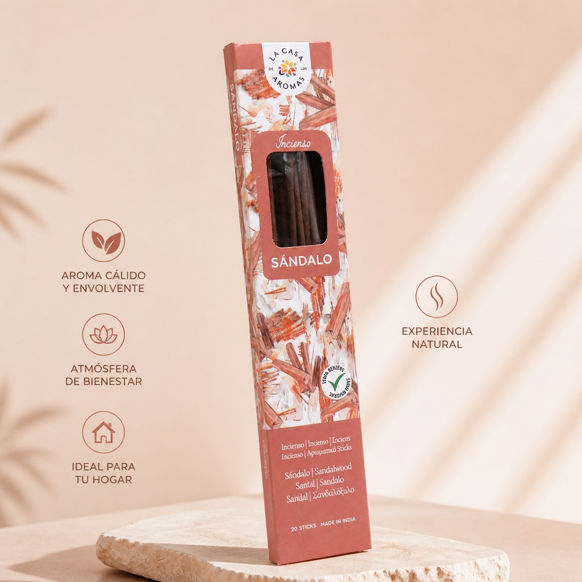Sandelholz-Räucherstäbchen La Casa de los Aromas