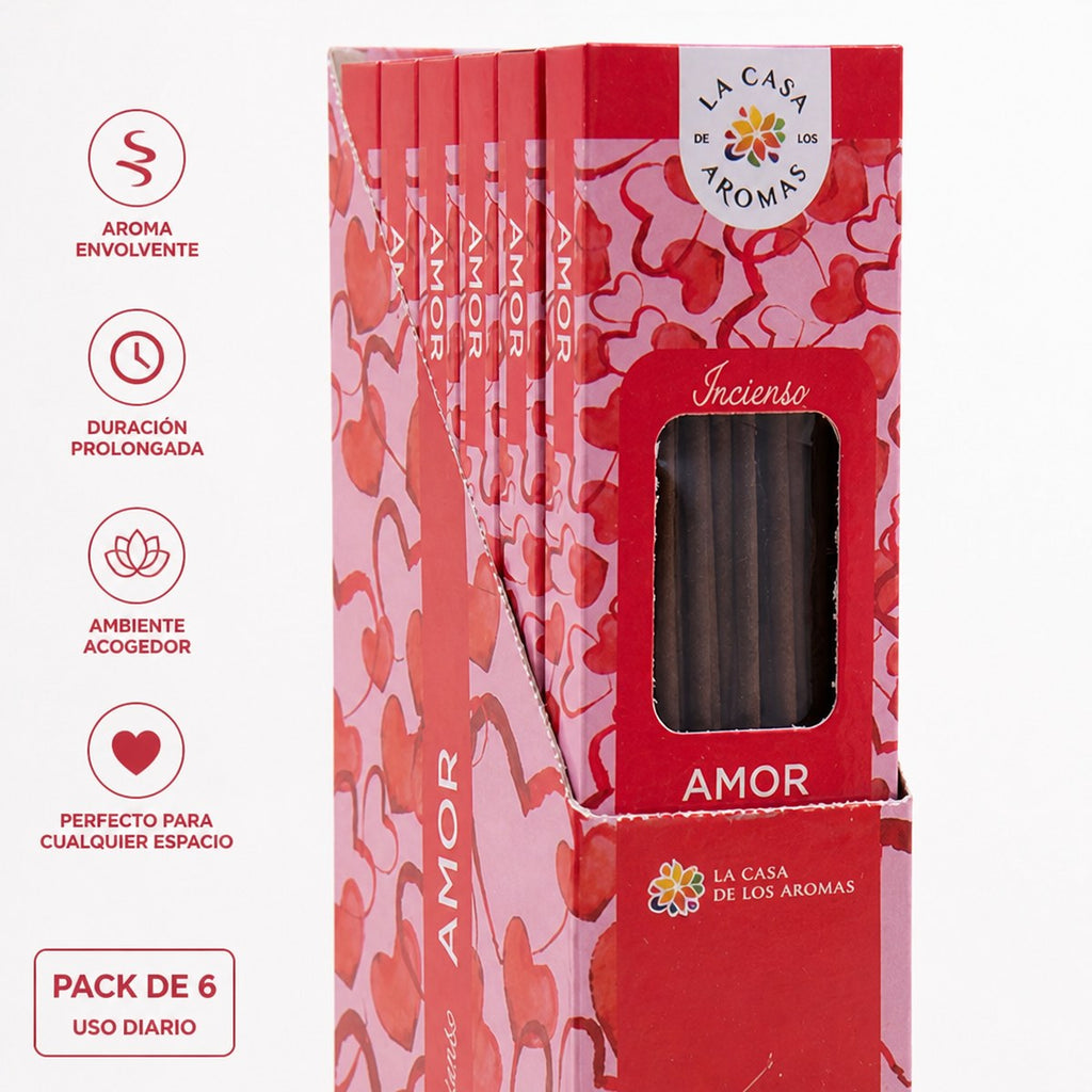 Räucherstäbchen Liebe La Casa de los Aromas (6 Stück)