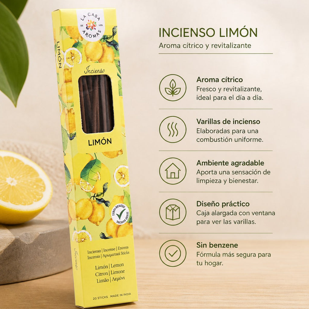 Räucherstäbchen Zitrone La Casa de los Aromas