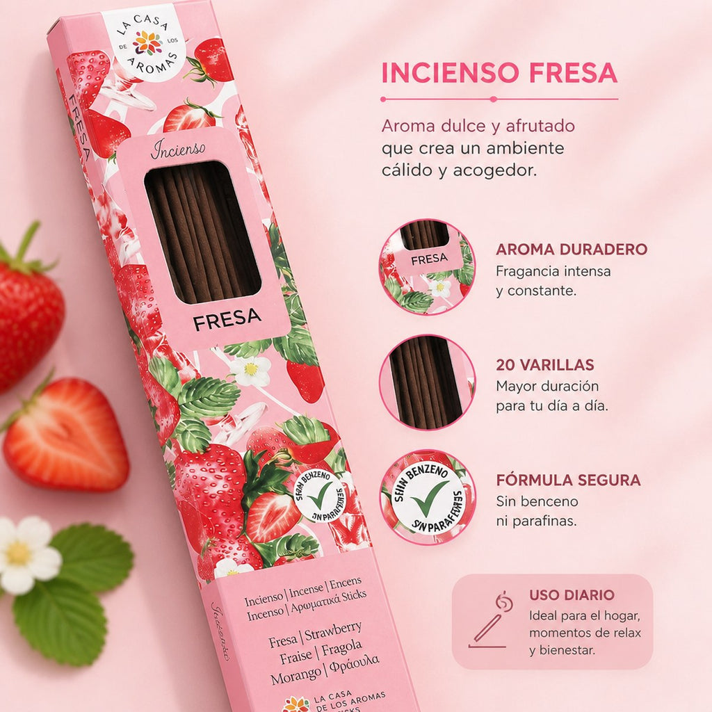 Strawberry Incense La Casa de Aromas