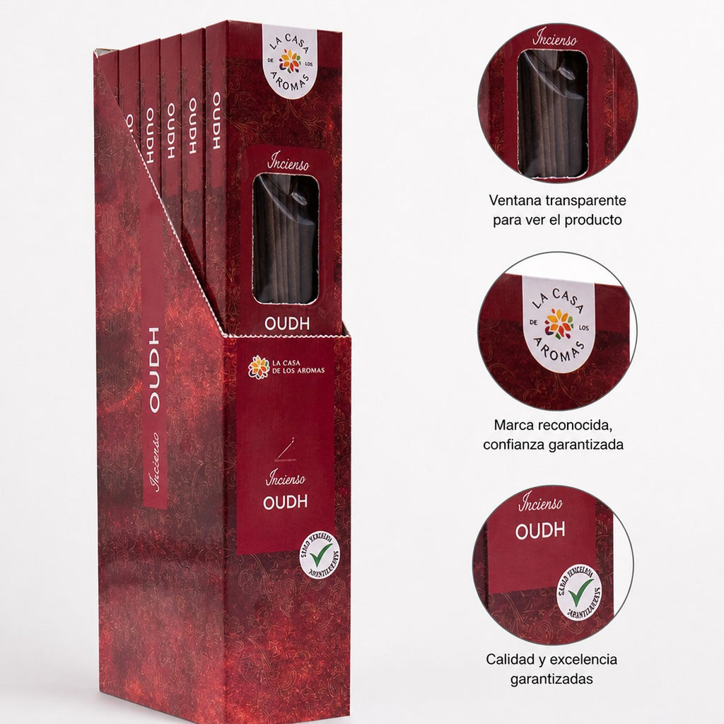 Oudh-Räucherstäbchen La Casa de los Aromas (6 Stück)