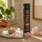 Karma Räucherstäbchen mit Rosenquarz