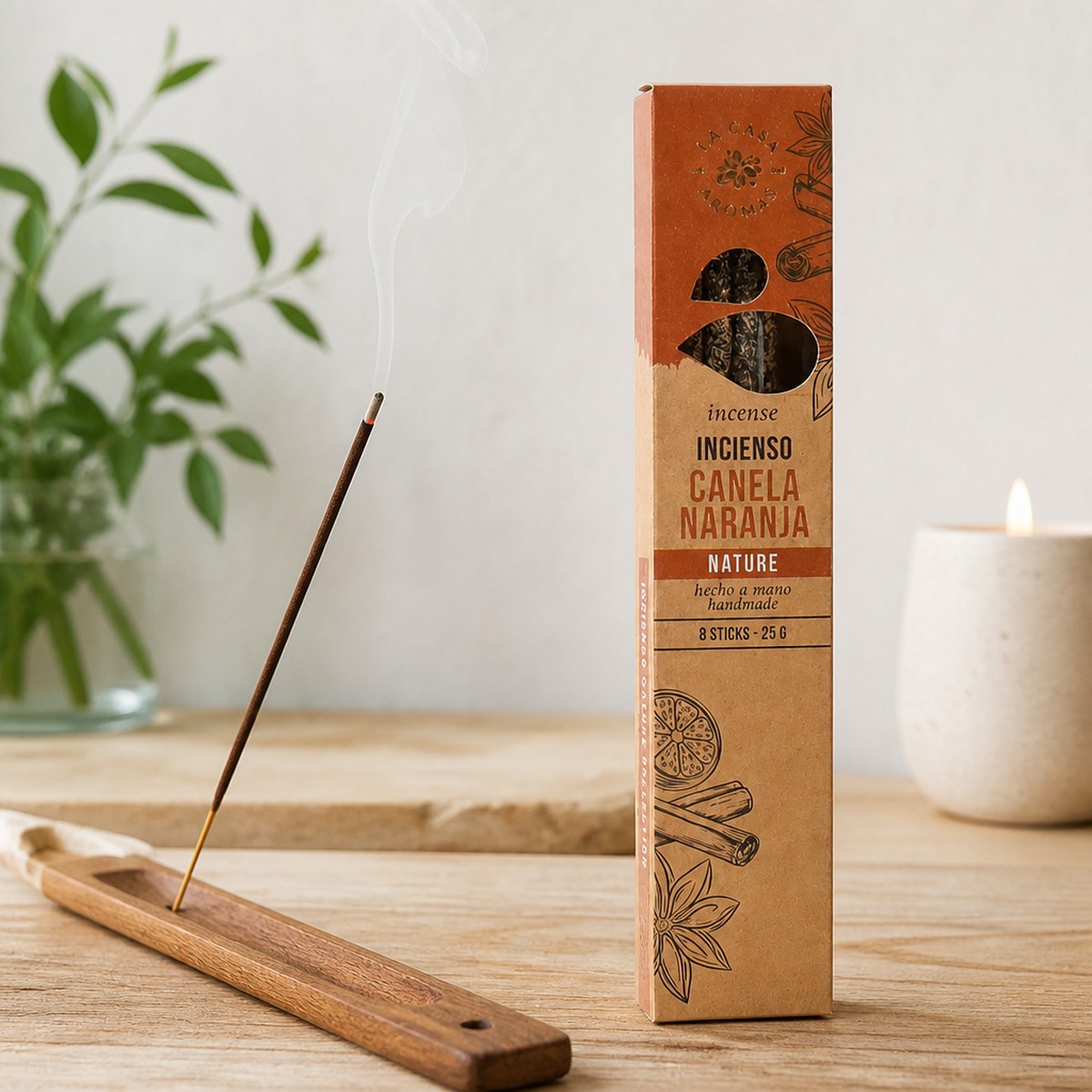 Räucherstäbchen Zimt Orange Natur