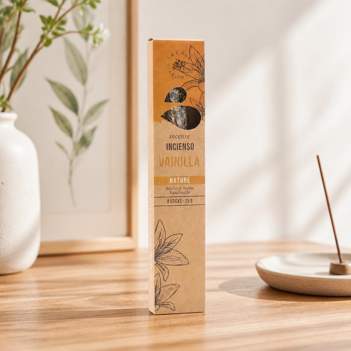 Räucherstäbchen Vanille Natur La Casa de los Aromas