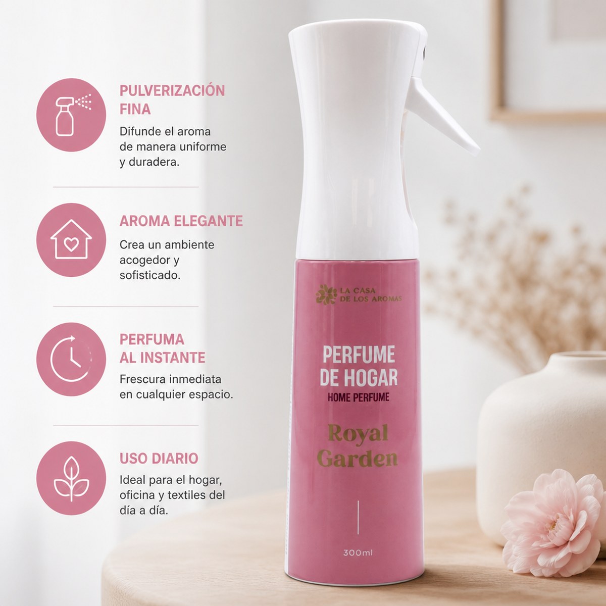 Raumduft Royal Garden von La Casa de los Aromas, 300 ml