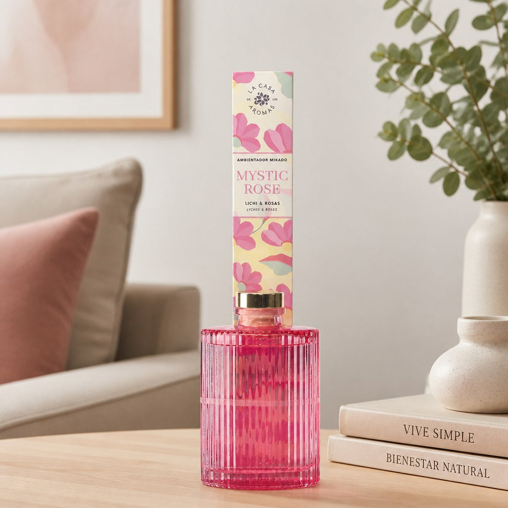 Mikado Air Freshener Mystic Rose La Casa de los Aromas | 250 ml | Lychee and Roses | Home
