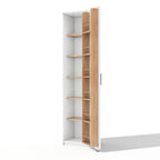 Armario de cocina, armario alto de almacenamiento con soportes para puertas y baldas ajustables, armario de provisiones para el salón, comedor y baño, 40 × 40× 183 cm