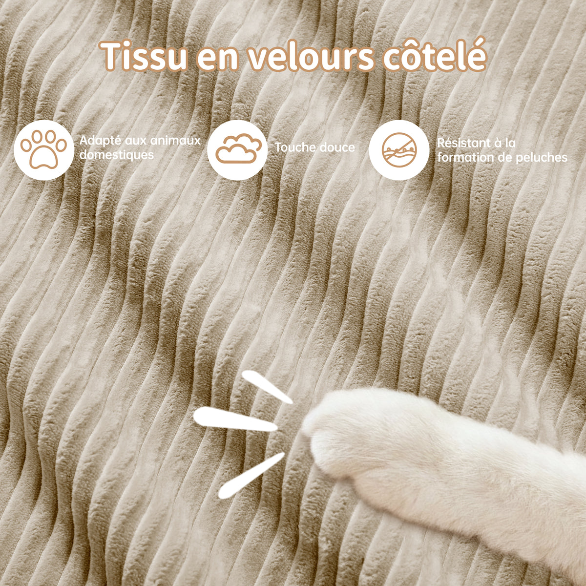 Sofá angular de 4 plazas con relleno de 32D de alta elasticidad, sofá sin armazón, antiresbaladante, con chaiselongue, reposabrazos extra anchos, combinable libremente, sin montaje para oficina, salón y cine en casa, color beige