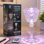 Extrahouse RGB Kristall-LED-Tischleuchte, Fernbedienung & Touch-Steuerung
