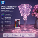 Extrahouse RGB Kristall-LED-Tischleuchte, Fernbedienung & Touch-Steuerung