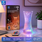 Wiederaufladbare RGB-LED-Tischlampe mit Kristalleffekt und Fernbedienung