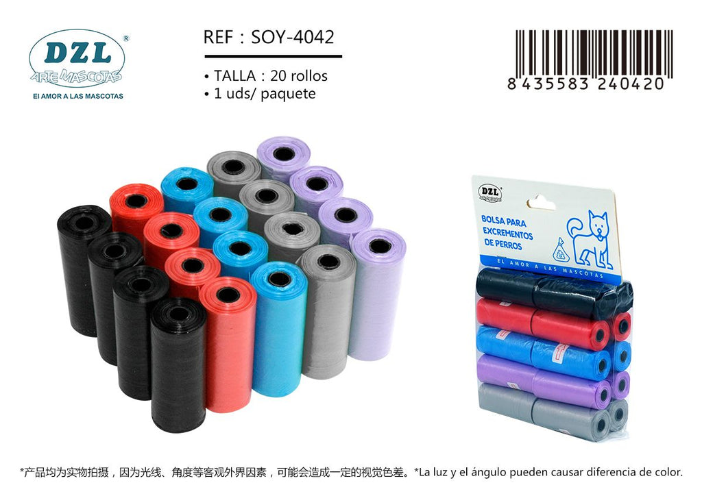 DZL Pet Waste Bags for Dogs, 20 Rolls Pack product images and lifestyle scenes