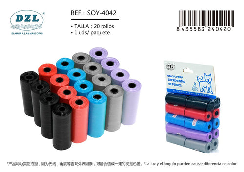DZL Pet Waste Bags for Dogs, 20 Rolls Pack product images and lifestyle scenes