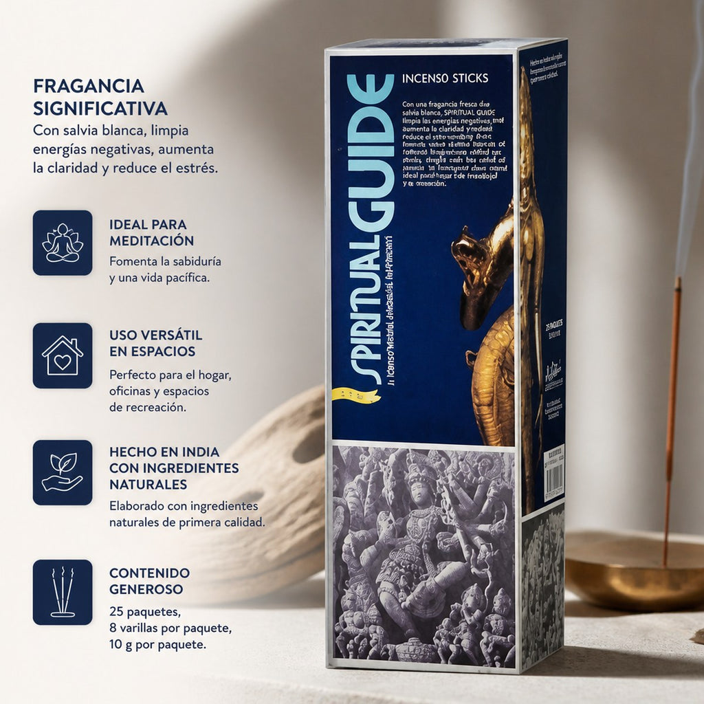 Andrea Collection Spiritual Guide Weihrauch | 25 Packungen x 8 Stäbchen | Meditation und Entspannung