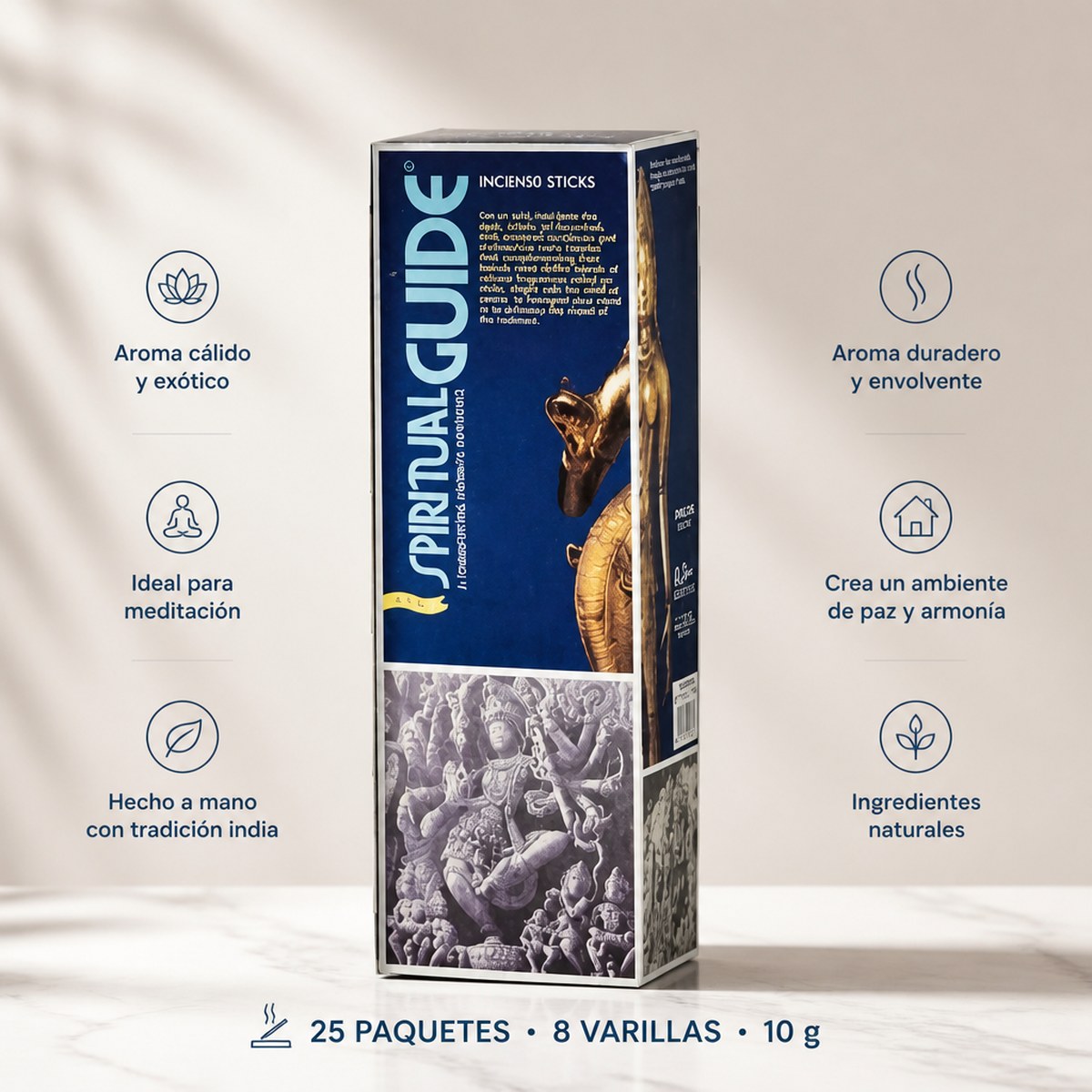 Andrea Collection Spiritual Guide Weihrauch | 25 Packungen x 8 Stäbchen | Meditation und Entspannung