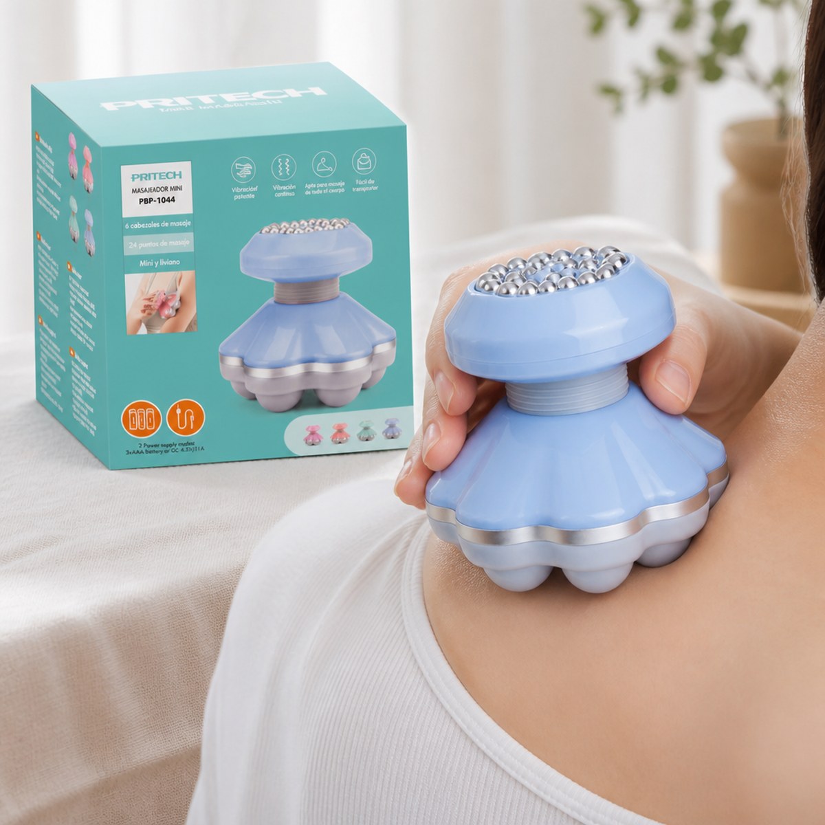 Prittech Mini-Massagegerät (Dual Power)