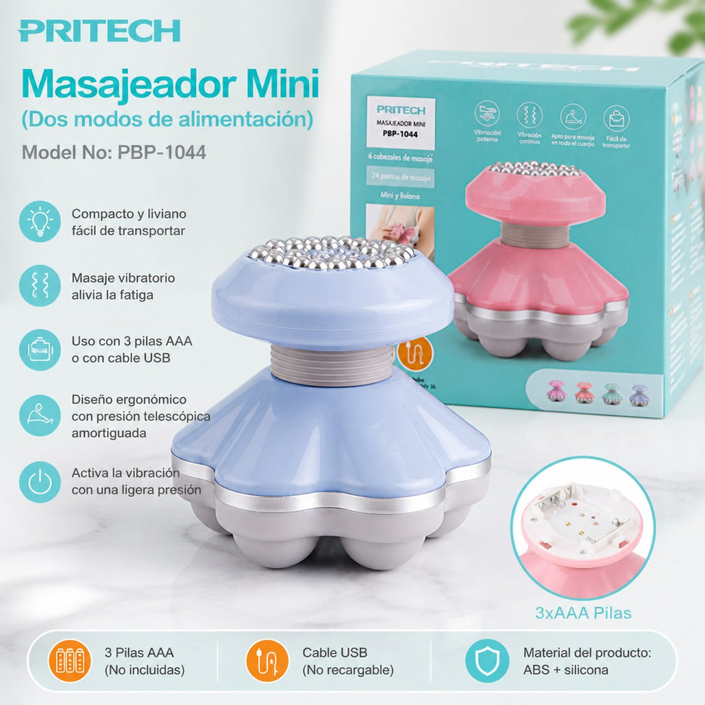 Prittech Mini-Massagegerät (Dual Power)