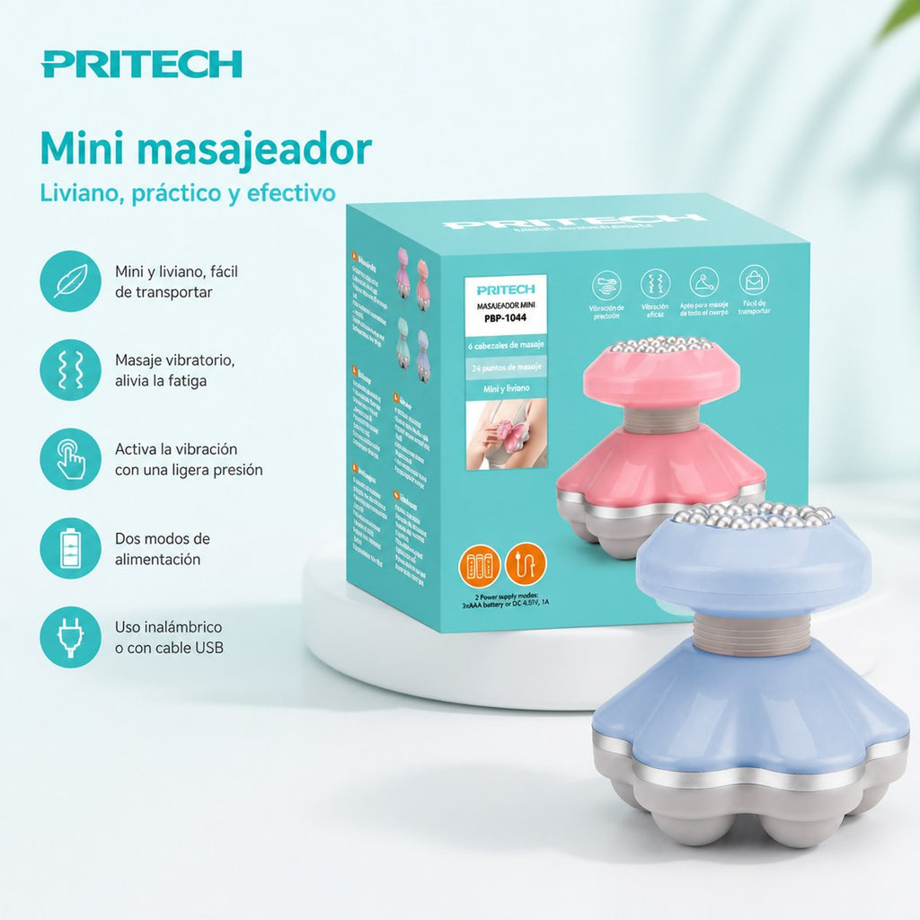 Prittech Mini-Massagegerät (Dual Power)