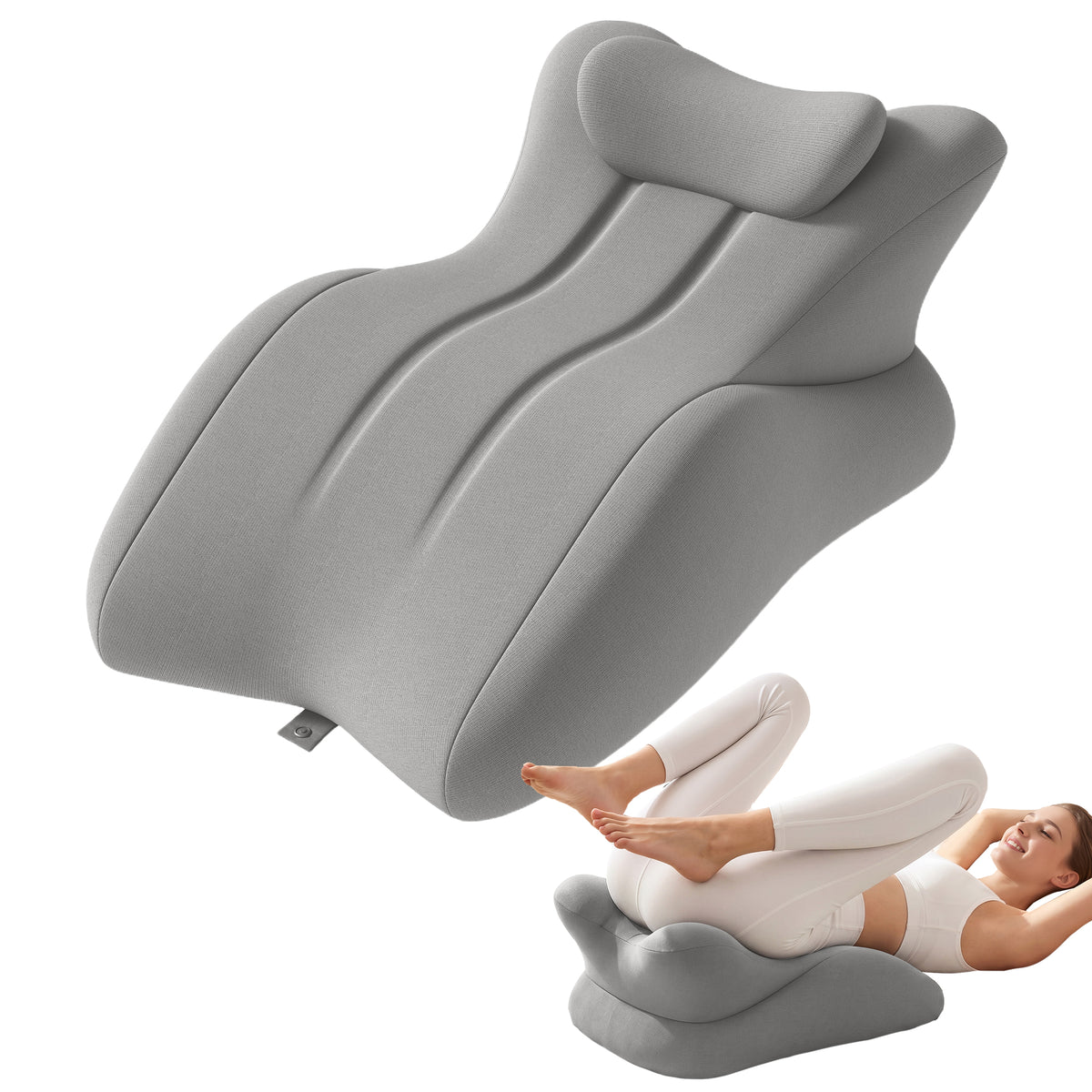Kissen para parejas – Kissen de amor 27° Kissen íntimos & Kissen eróticos con punta Memory-Schaum 27 grados Kissen para sexo, lavable, Kissen para pareja, gris