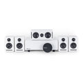 Sistema de sonido doméstico inalámbrico 5.1 Dolby Atmos (Blanco) – Set de envolvente Monaco, WISA con baja latencia para la mejora del sonido de TV sin retraso, Ideal para apartamentos y salones de estar