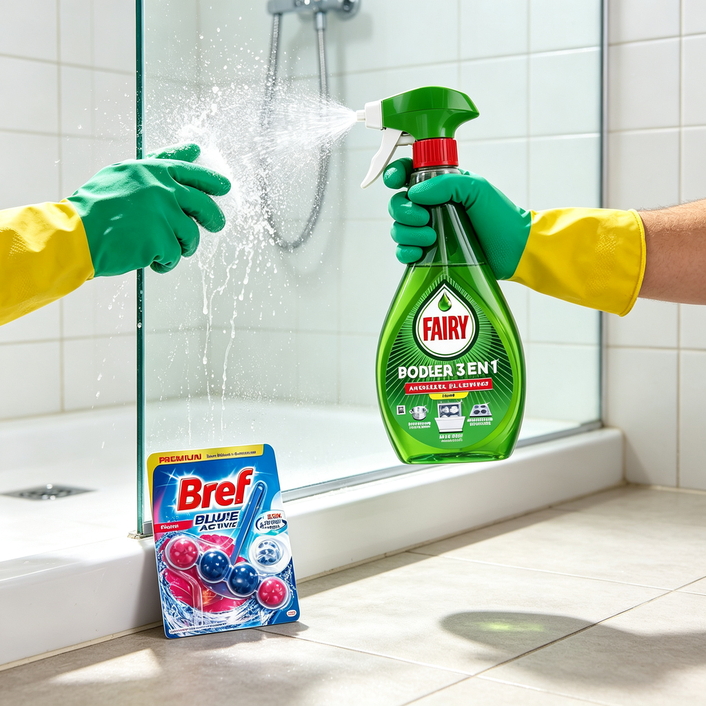 Haushaltsreinigungsset - Mehrzweckspray + WC-Reiniger + Handschuhe