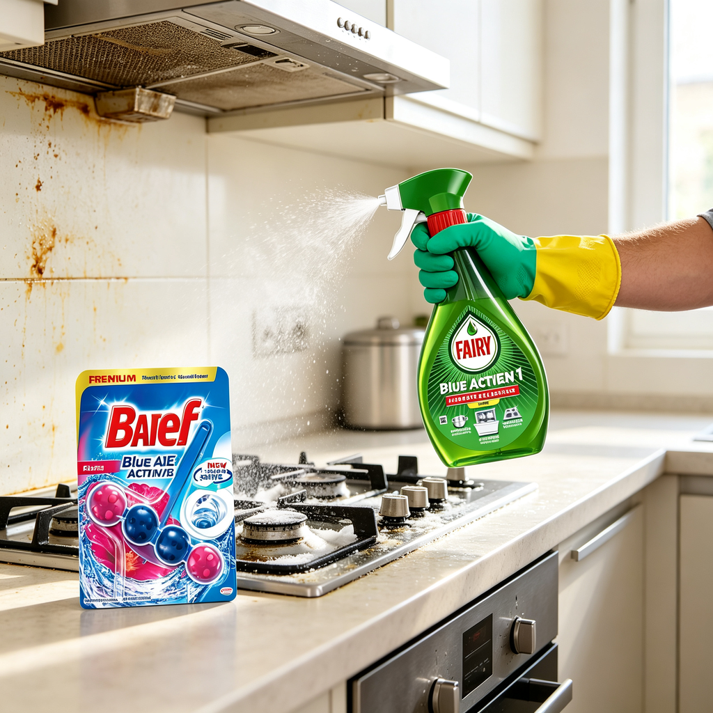 Haushaltsreinigungsset - Mehrzweckspray + WC-Reiniger + Handschuhe