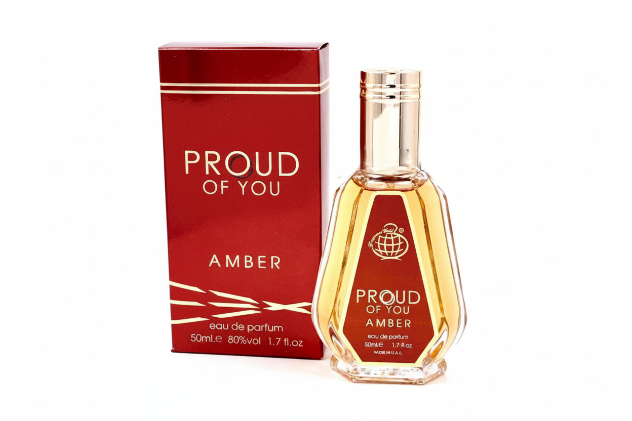Proud of You Amber Eau de Parfum 50ml product images and lifestyle scenes