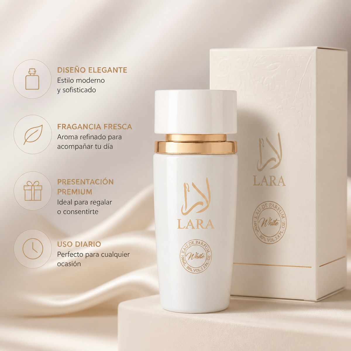 Lara White Eau de Parfum Frischer Duft