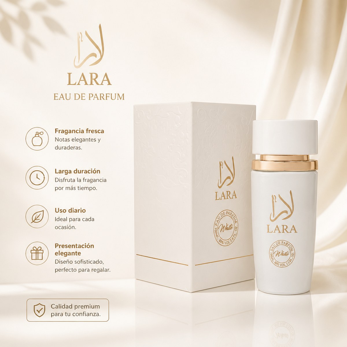 Lara White Eau de Parfum Frischer Duft