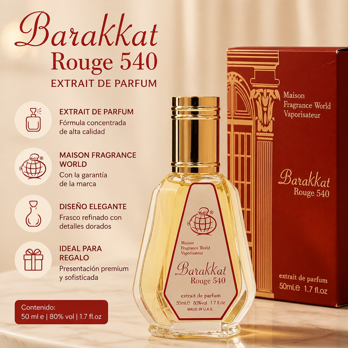 Barakkat Rouge 540 Extrait de Parfum