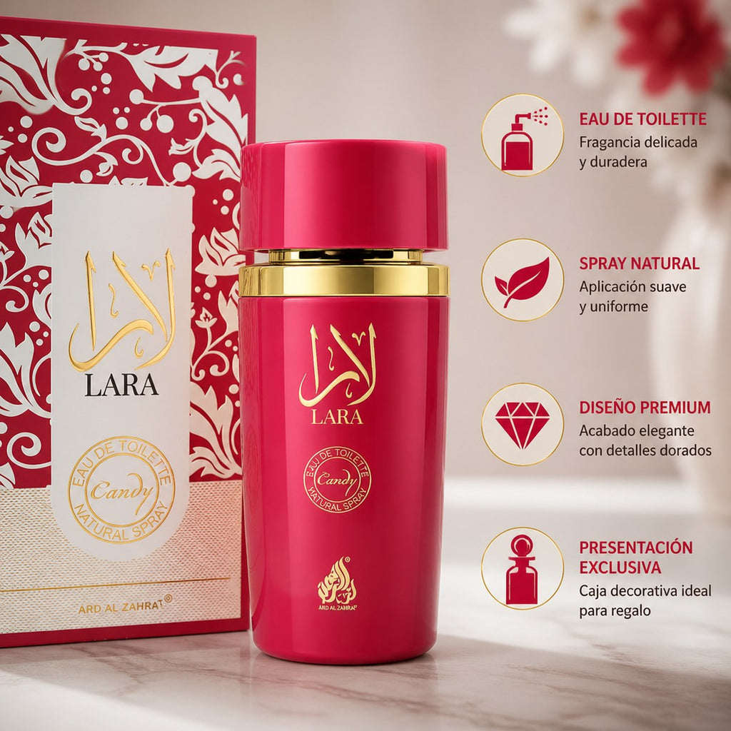 Eau de Toilette Ard Al Zahrat Lara | 100 ml | Zarter Duft | Unisex