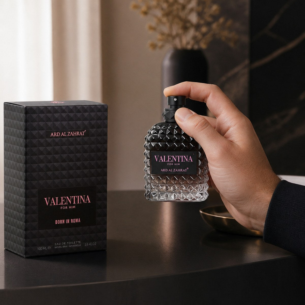 Eau de Toilette Ard Al Zahrat Valentina For Men Born In Roma 100 ml