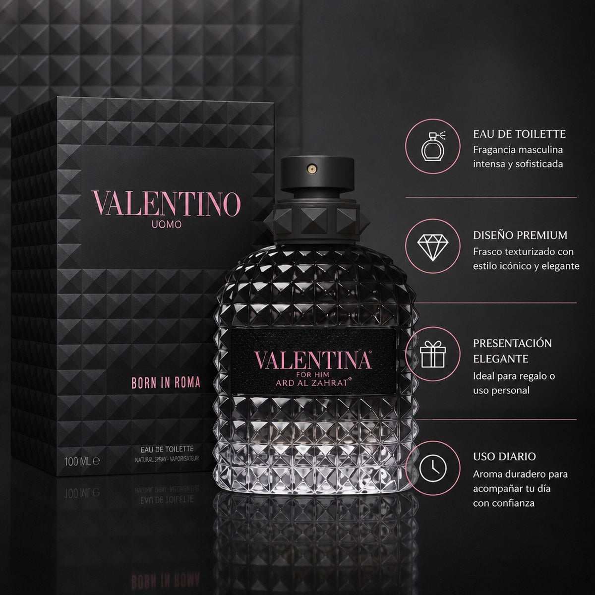 Eau de Toilette Ard Al Zahrat Valentina For Men Born In Roma 100 ml