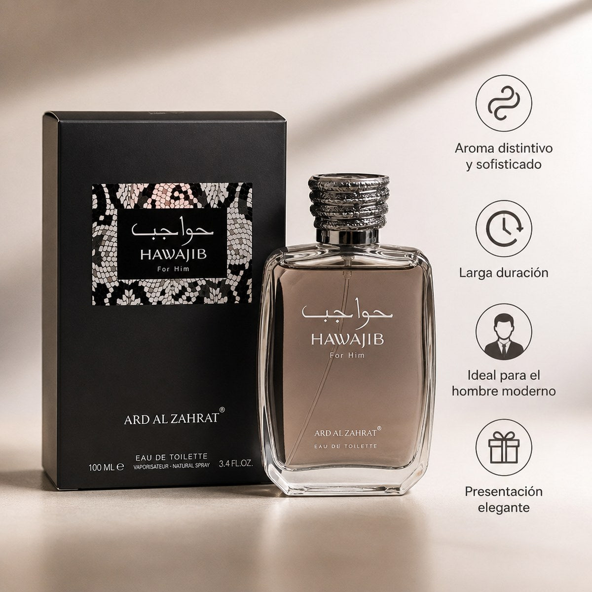 Ard Al Zahrat Hawajib Eau de Toilette für Herren 100 ml