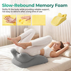 Kissen para parejas – Kissen de amor 27° Kissen íntimos & Kissen eróticos con punta Memory-Schaum 27 grados Kissen para sexo, lavable, Kissen para pareja, gris