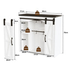 Armario de pared para la cocina con 2 puertas correderas y soportes de empotramiento ajustables, armario de pared para el almacenamiento en el salón, el baño y la lavandería, 80 × 31 × 76 cm