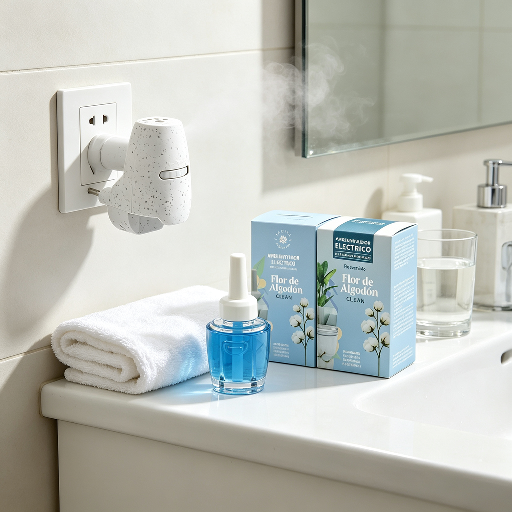 Elektrischer Lufterfrischer mit Nachfüllpack Baumwollblüte Clean – Komplettset