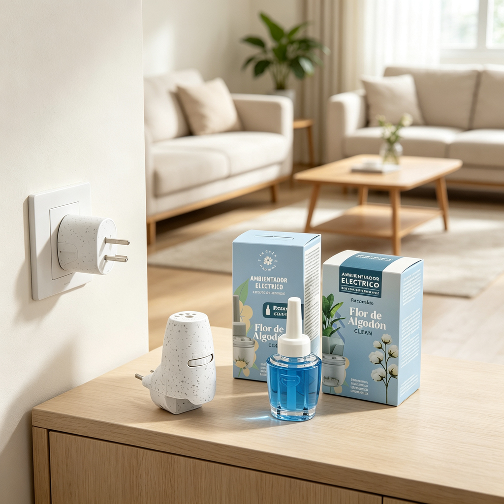 Elektrischer Lufterfrischer mit Nachfüllpack Baumwollblüte Clean – Komplettset