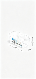 Transparent Organizer Box USE ELSA | With Handles | 4 Sizes | Durable Plastic | Home and Office