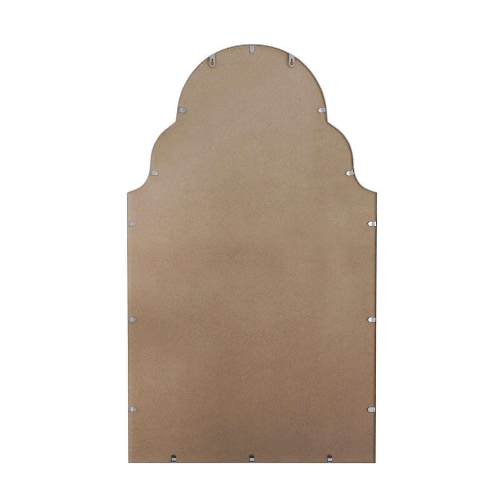 Espejo rectangular de 61x101CM, espejo rectangular plateado, espejo de pared con marco de metal, espejo de baño para la pared, para el baño, la sala de estar, la decoración de la pared del dormitorio