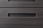 Caja de archivos móvil de 3 cajones para debajo de la mesa de oficina, negra. Almacenamiento moderno y versátil para archivos legales/cartas/A4, diseño anti-derrumbe con 5 ruedas, acero laminado frío, resistente al agua y a la humedad