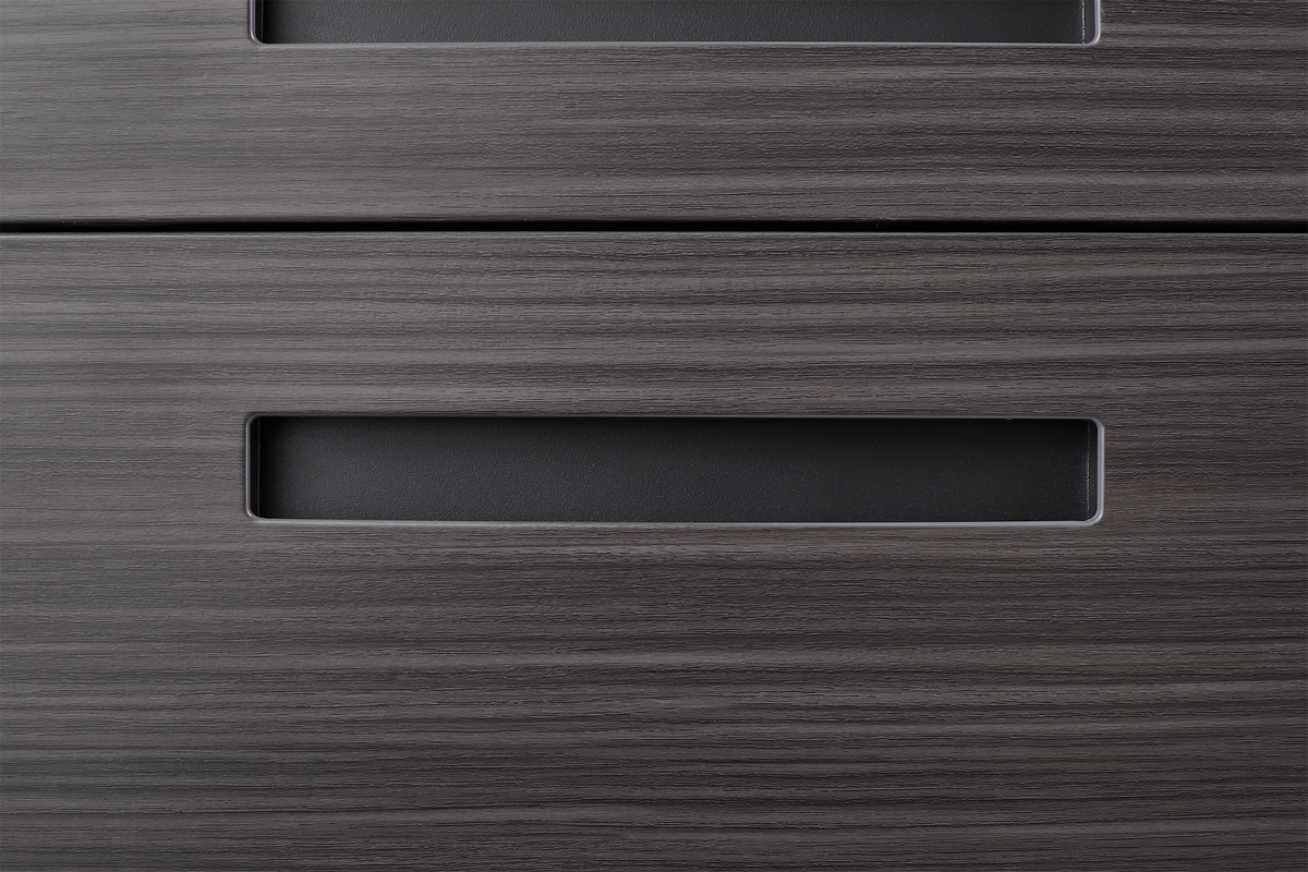 Caja de archivos móvil de 3 cajones para debajo de la mesa de oficina, negra. Almacenamiento moderno y versátil para archivos legales/cartas/A4, diseño anti-derrumbe con 5 ruedas, acero laminado frío, resistente al agua y a la humedad
