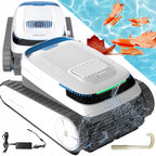 AIRROBO PC10, limpiador de piscina inteligente con robot - 120 minutos de autonomía, escala paredes, limpia suelos/paredes/linea de agua para piscinas enterradas y sobre la ground