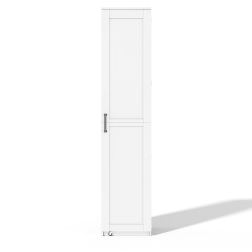 Kitchen cabinet, tall storage cabinet with door mounts and adjustable shelves, pantry cabinet for living room, dining room and bathroom, 40 × 40 × 183 cm